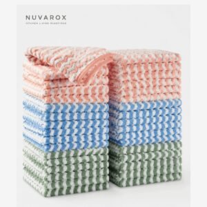 NUVAROX Plush Dish Cloth Set – 20 Pack