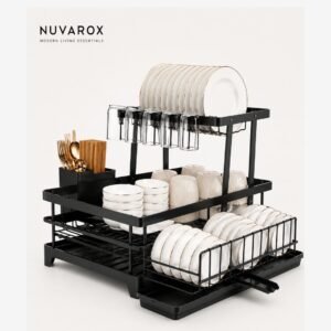 NUVAROX 2-Tier Dish Drying Rack