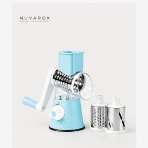 NUVAROX 3-in-1 Rotary Grater & Chopper