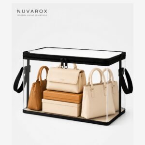 NUVAROX Black PVC Plush Toy Storage Bag