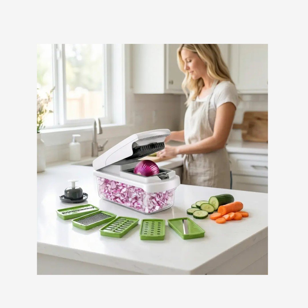 NUVAROX Pro Vegetable Chopper & Slicer Set - Image 2