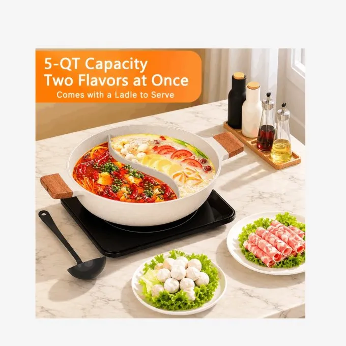 NUVAROX Dual Flavor Nonstick Hot Pot · 5 QT - Image 2