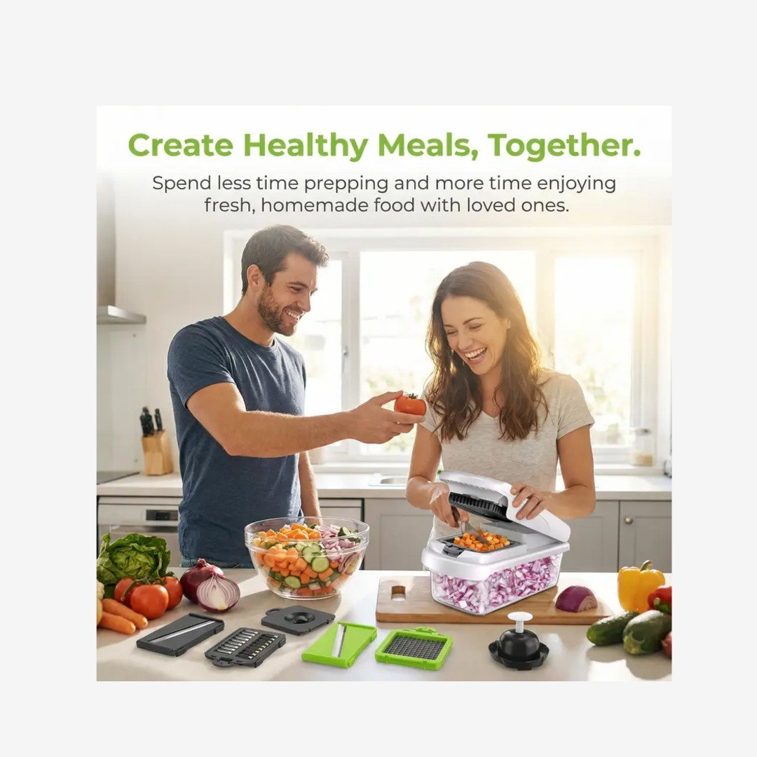 NUVAROX Pro Vegetable Chopper & Slicer Set - Image 4