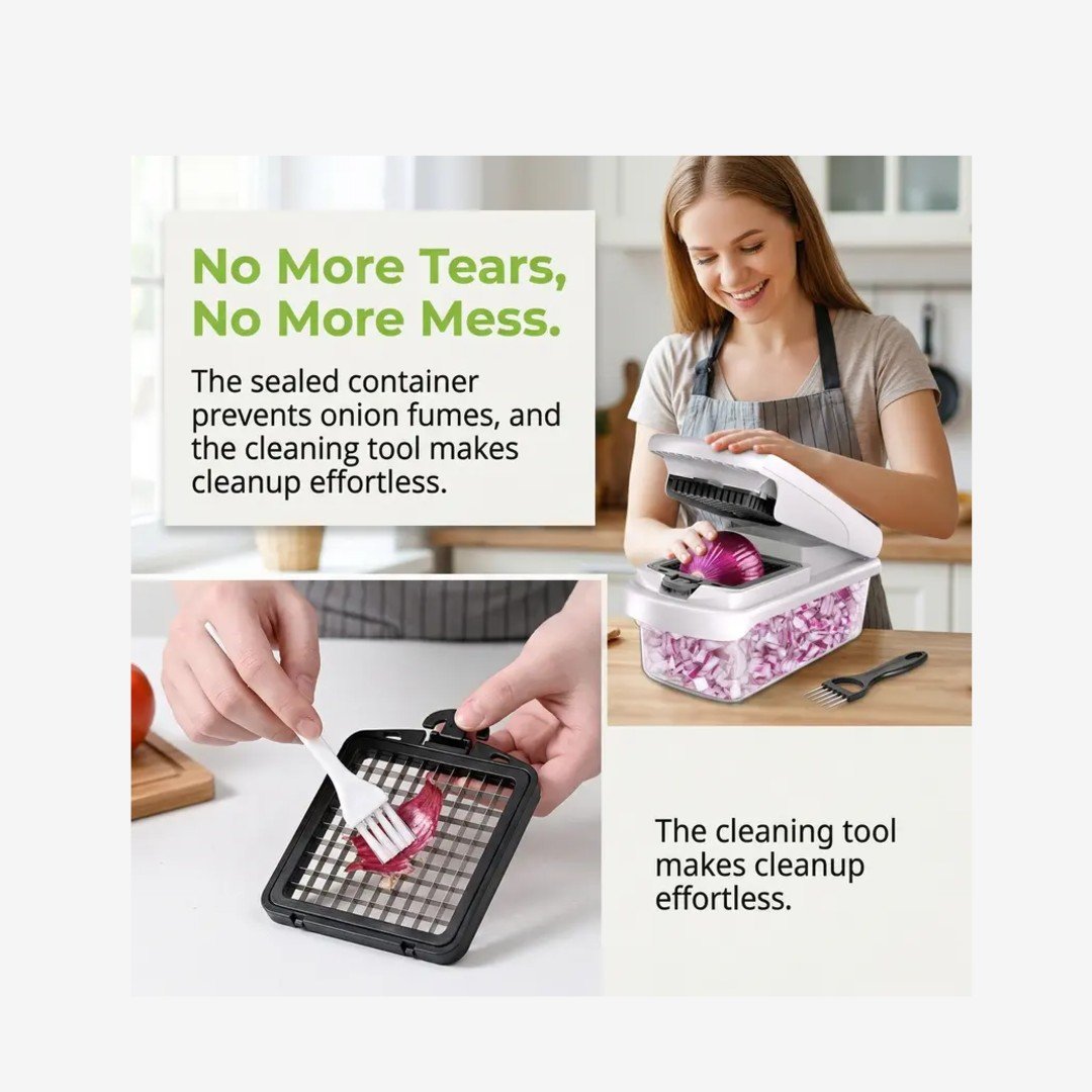 NUVAROX Pro Vegetable Chopper & Slicer Set - Image 6