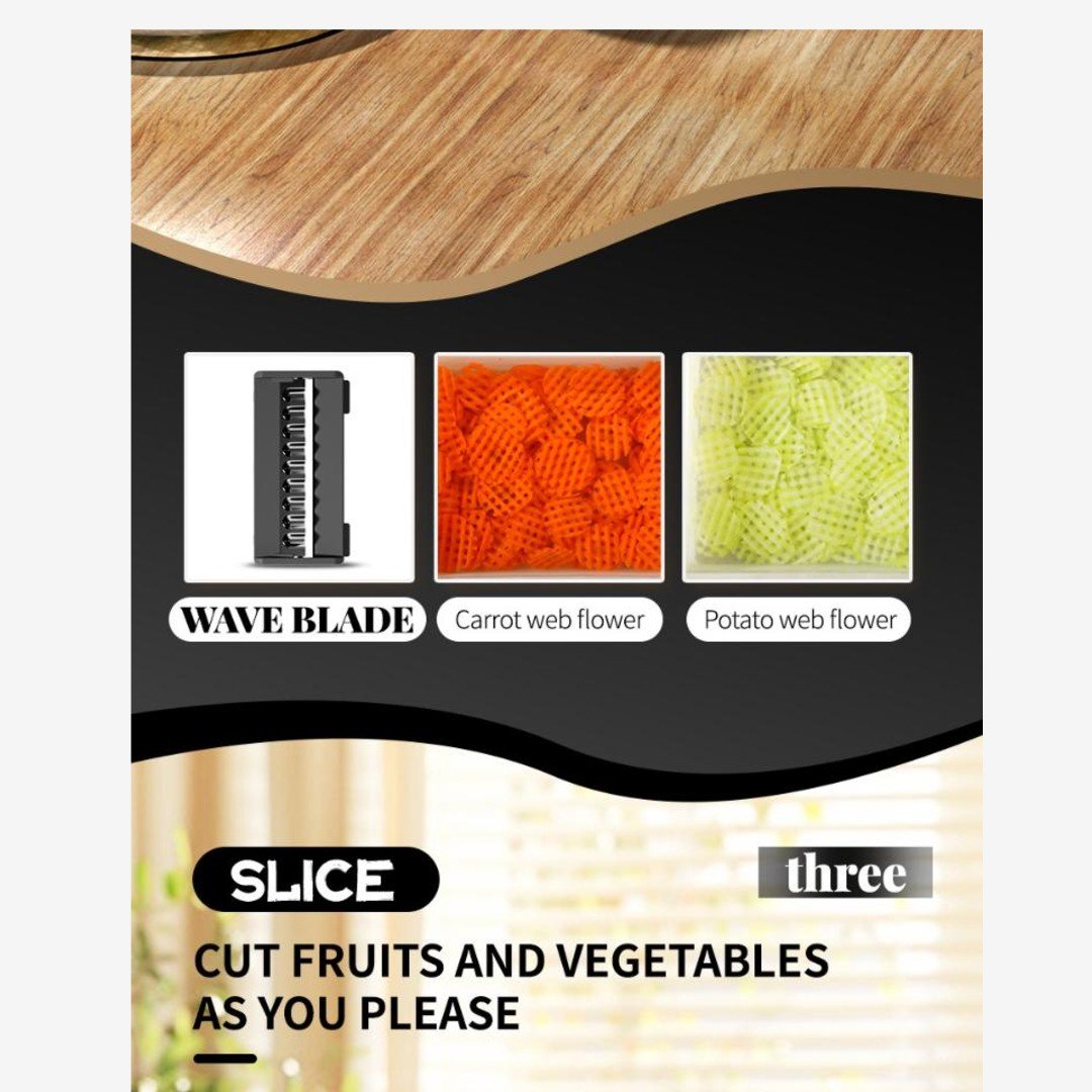 NUVAROX Pro Vegetable Chopper & Slicer Set - Image 8