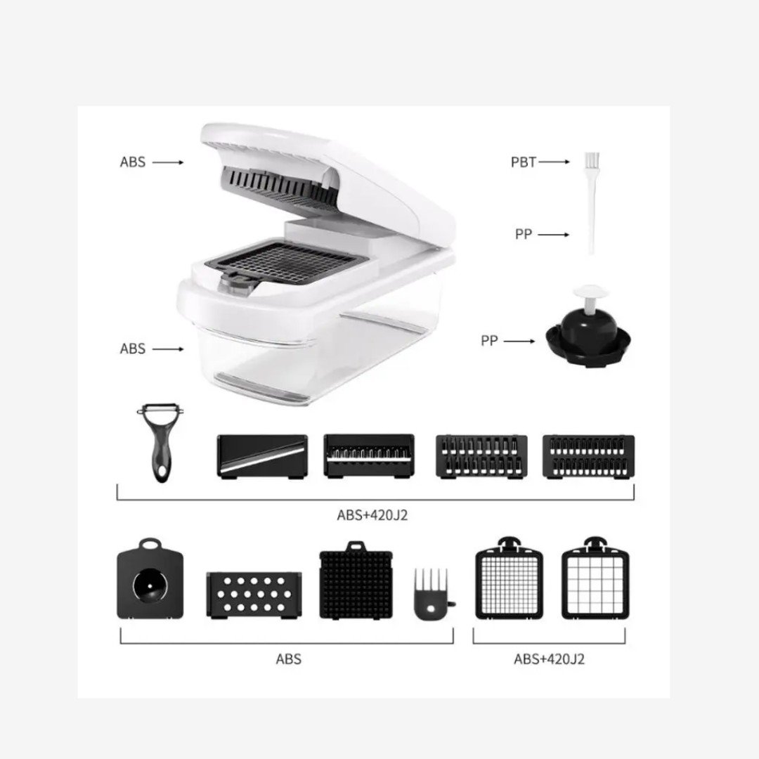 NUVAROX Pro Vegetable Chopper & Slicer Set - Image 10